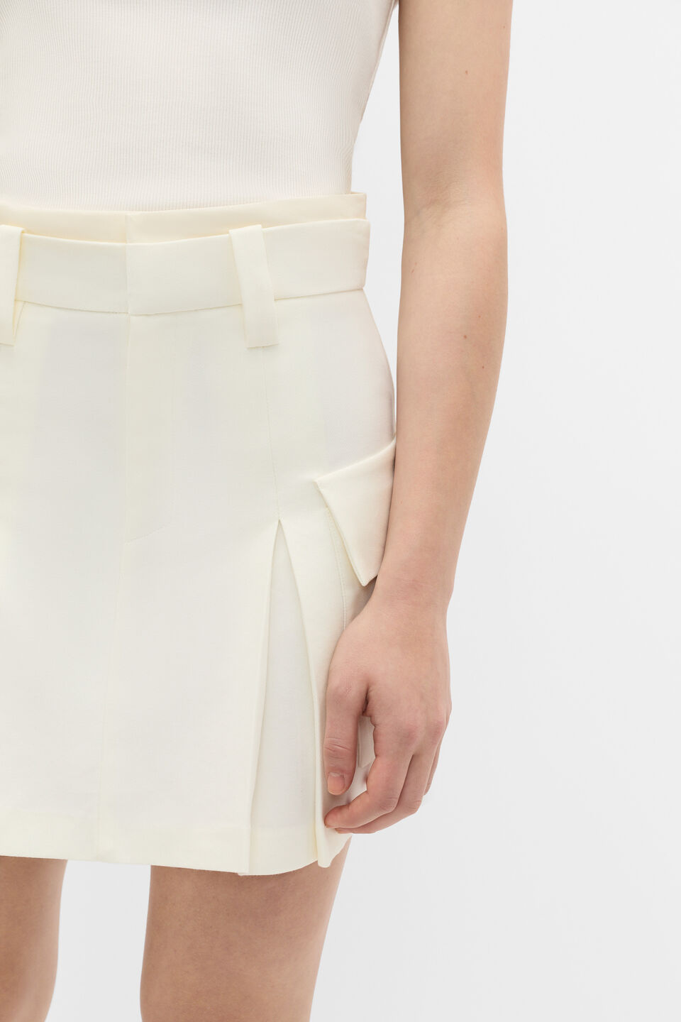 Cargo Pocket Skort  Classic Cream