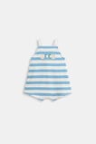 Stripe Romper  Captain Blue Stripe  hi-res