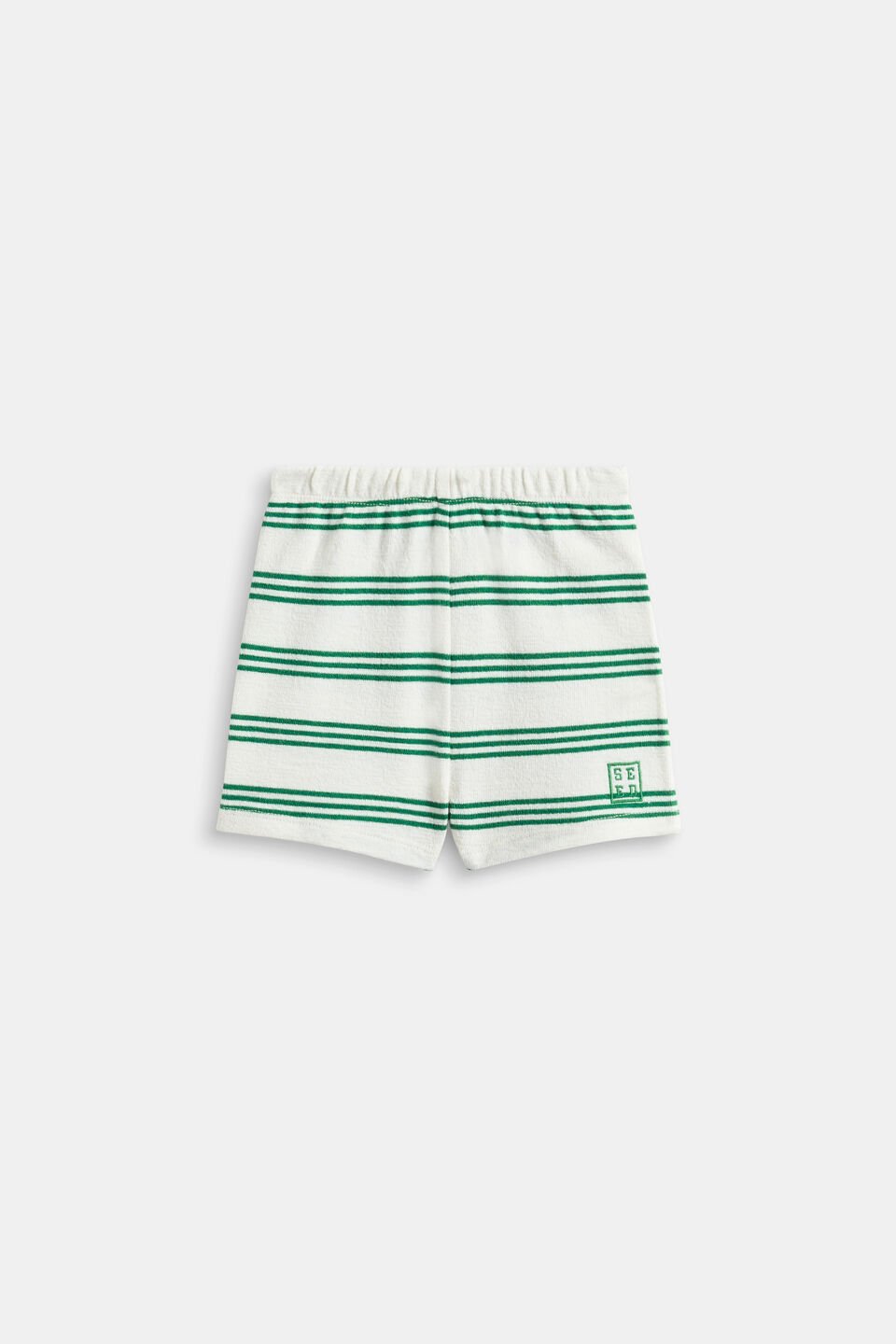 Stripe Fitted Short  Evergreen Stripe