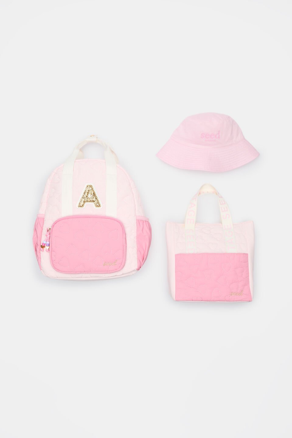 Adjustable Bucket Hat  Pink Lemonade