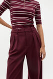 Tailored Pleat Pant  Plum Red  hi-res
