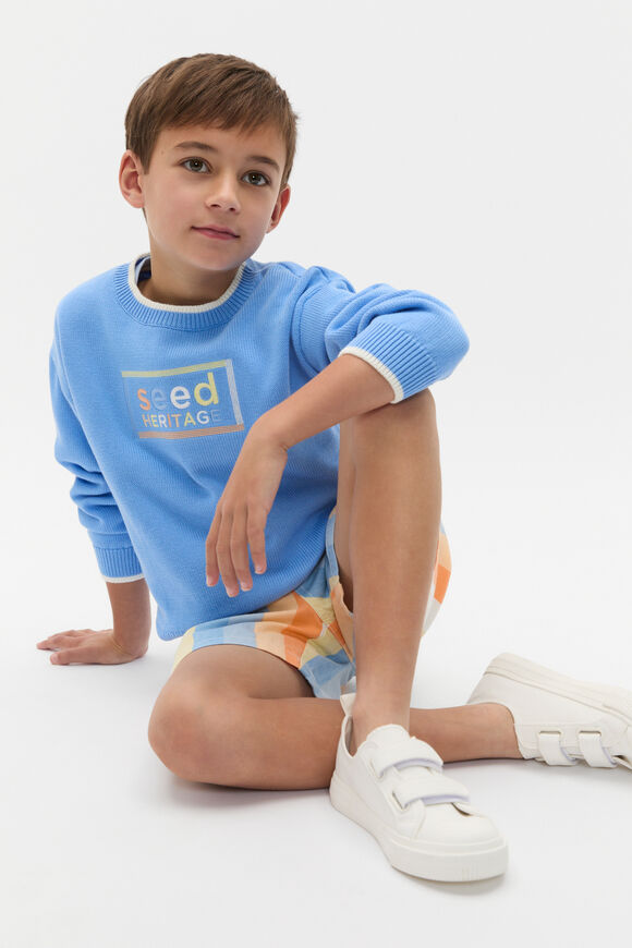 Logo Knit Sweater  Celestial Blue  hi-res