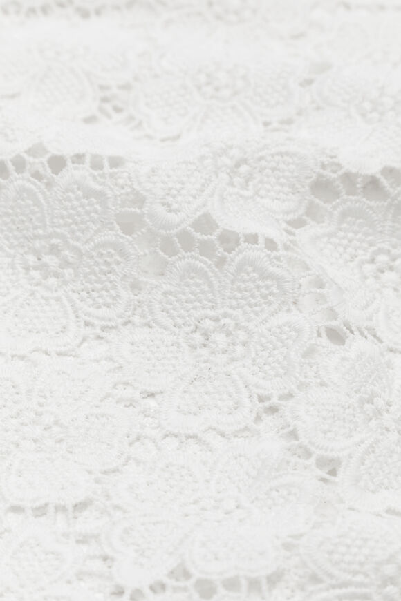 Lace Beach Cover Up  White  hi-res