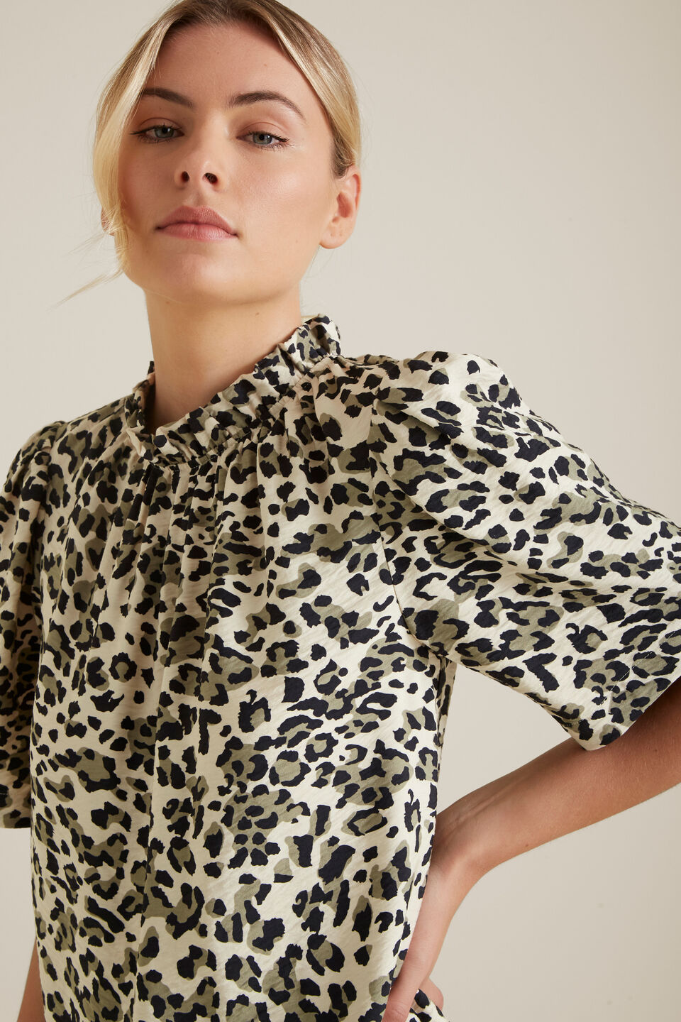 Animal Print Blouse  