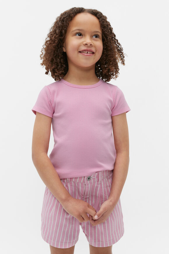 Core Rib Tee  Candy Pink  hi-res