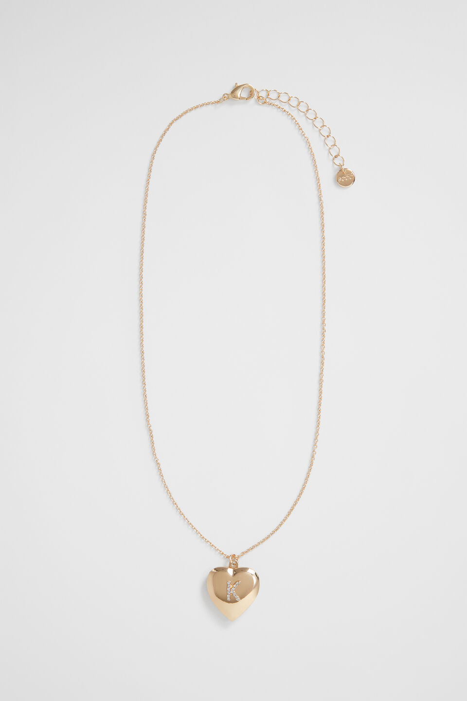 Diamante Initial Locket  K