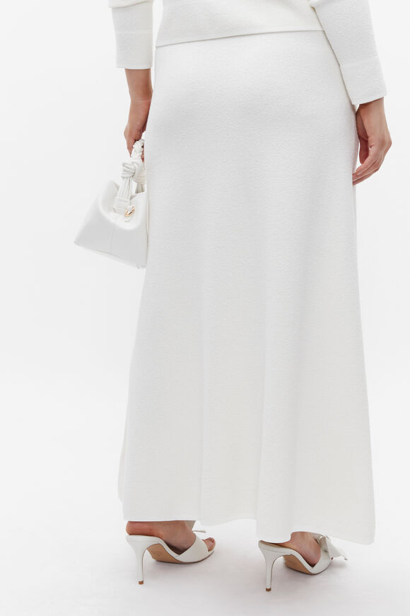 Boucle Knit Swing Skirt  Cloud Cream  hi-res