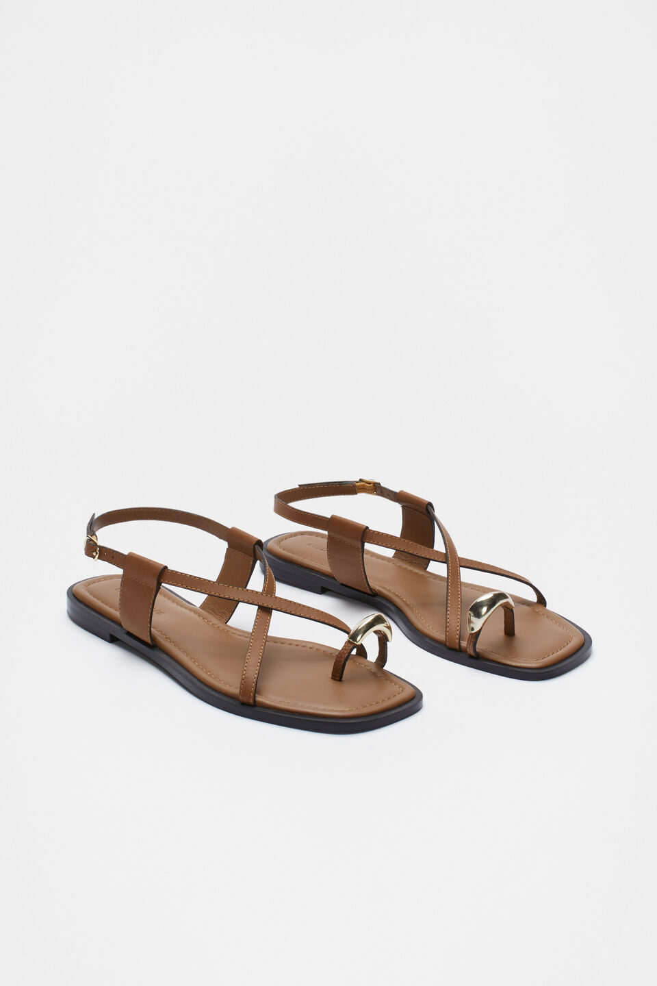 Lucia Toe Ring Sandal  True Tan