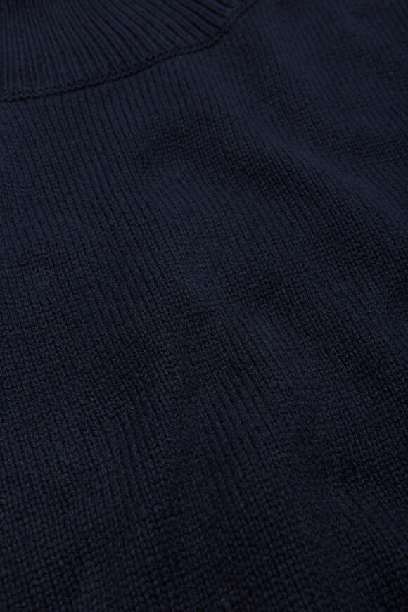 Rib Detail Poncho  Twilight Blue  hi-res