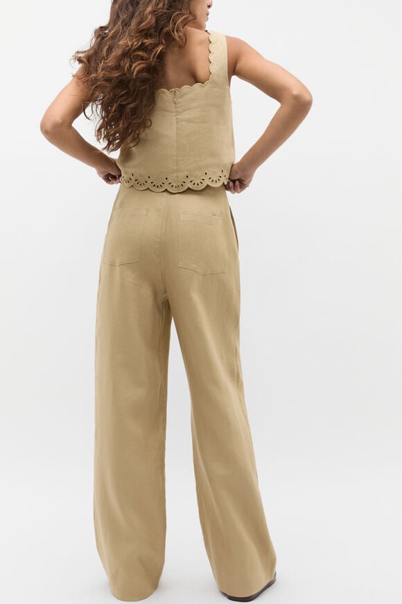 Simple Linen Pant  Cashew  hi-res