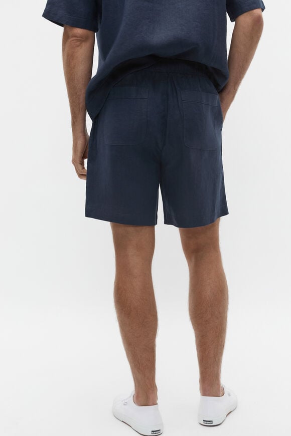 Linen Short  Midnight Blue  hi-res