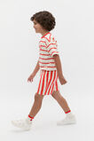 Core Stripe Track Short  Strawberry Red  hi-res