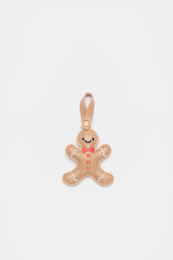 Gingerbread Bag Charm  Multi  hi-res