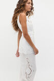 Cutwork Woven Belted Vest  Whisper White  hi-res