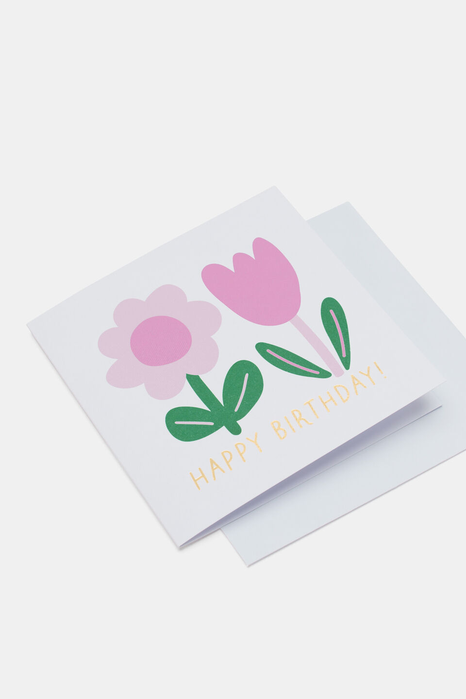 Flower Happy Birthday Card  Multi