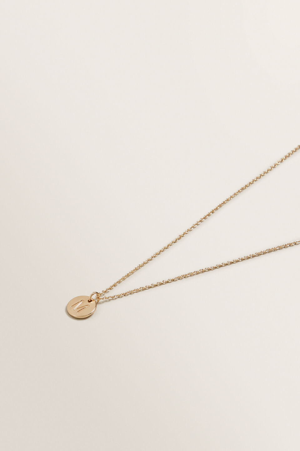 Initial Disc Necklace  