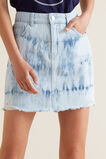 Tie Dye Denim Skirt    hi-res