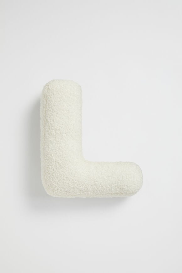 Teddy Initial Cushion Creme  L  hi-res