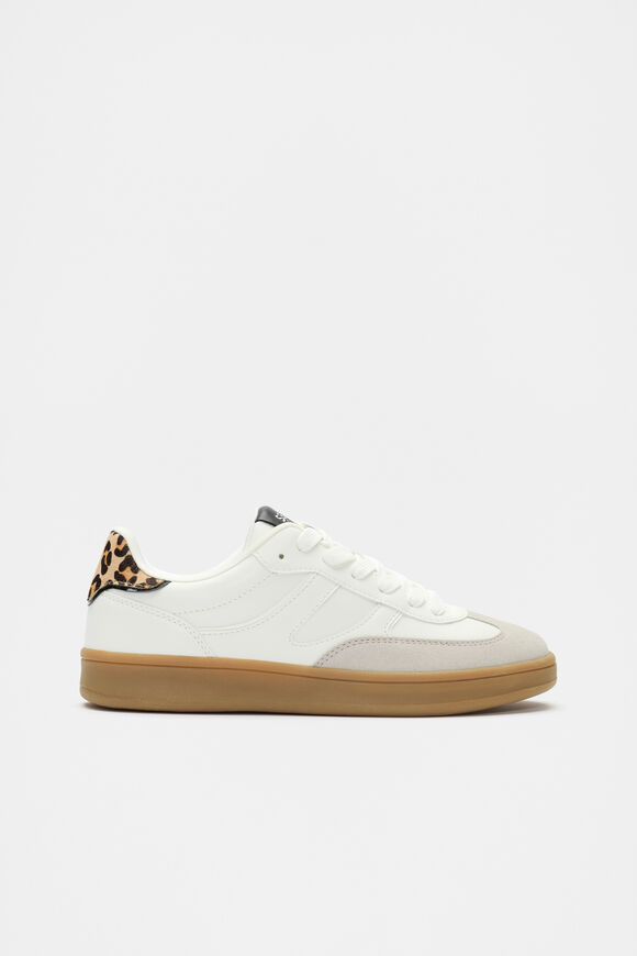 Classic Retro Trainer  White Ocelot  hi-res