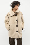 Contrast Trim Teddy Jacket  Teddy  hi-res