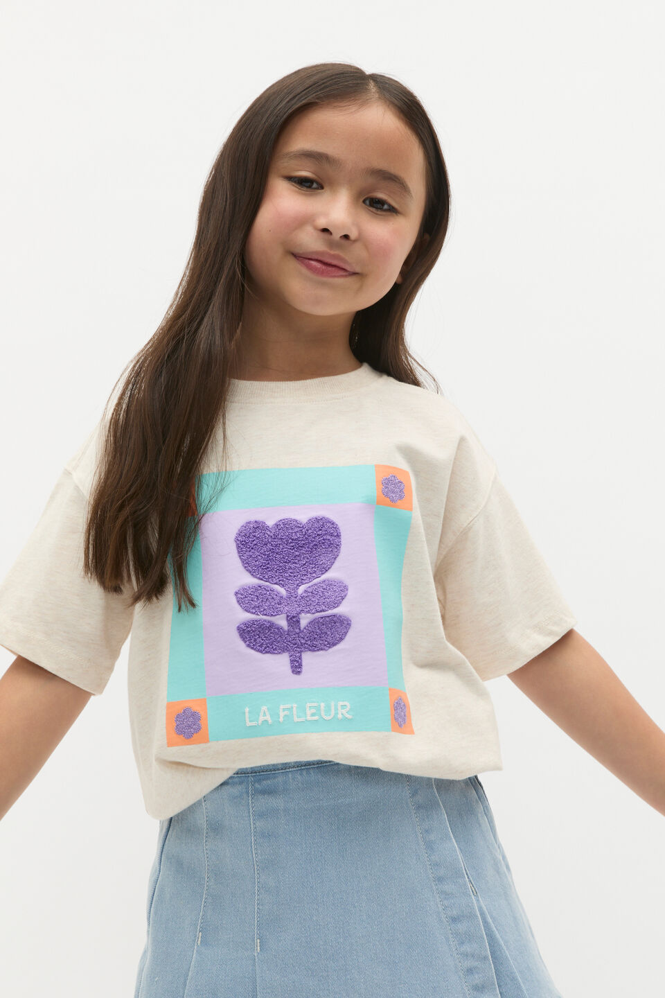 La Fleur Tee  Sand Marle