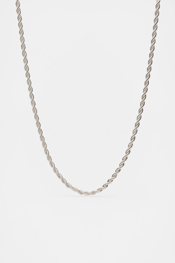 Fine Rope Necklace  Silver  hi-res