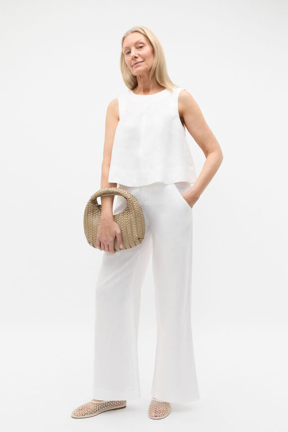 Core Linen Shell Top  Whisper White  hi-res