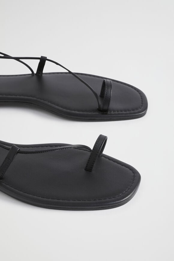 Steffi Tie Up Sandal  Black  hi-res