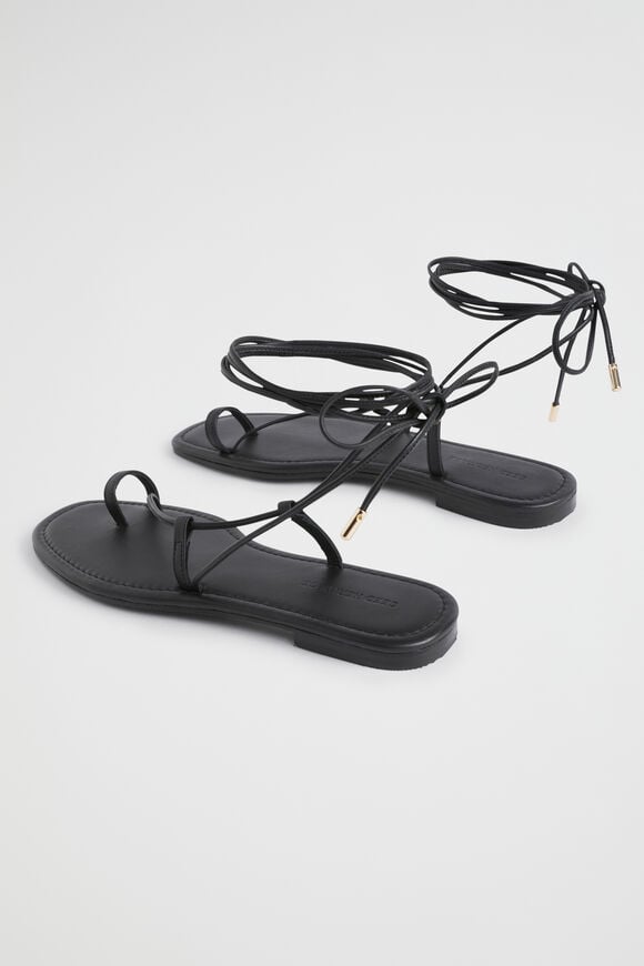 Steffi Tie Up Sandal  Black  hi-res
