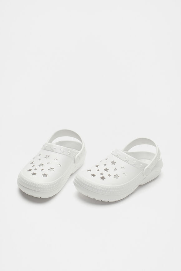 Star Moulded Clog  White  hi-res