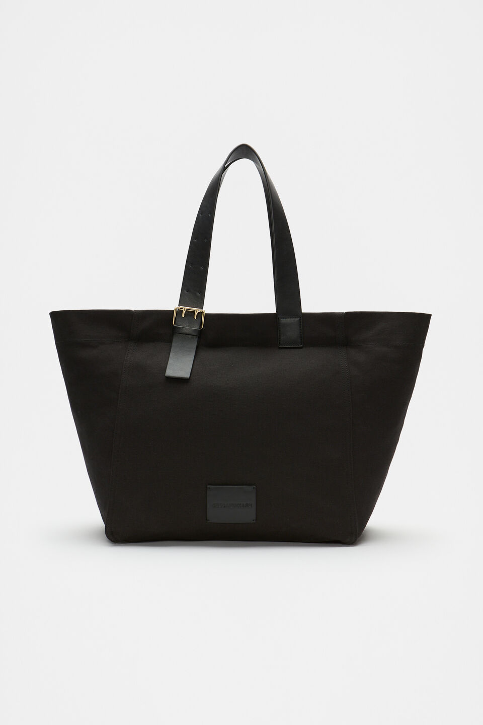 Relaxed Fabric Tote  Black