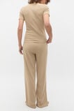 Short Sleeve and Wide Leg Pant PJ Set  Rye  hi-res
