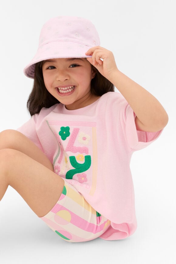 Embroidered Bucket Hat  Pink Lemonade  hi-res