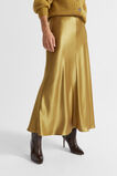 Satin Swing Skirt  Honey Gold  hi-res