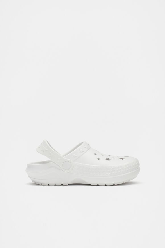 Star Moulded Clog  White  hi-res