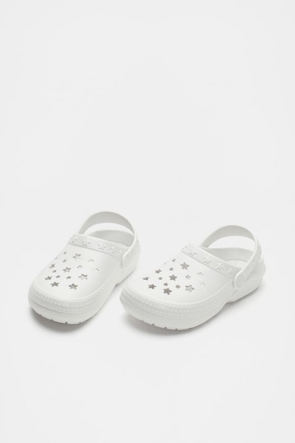 Star Moulded Clog  White  hi-res