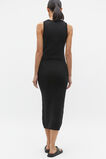 Knit Tank Midi Dress  Black  hi-res