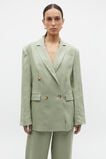 Linen Double Breasted Blazer  Pale Olive  hi-res
