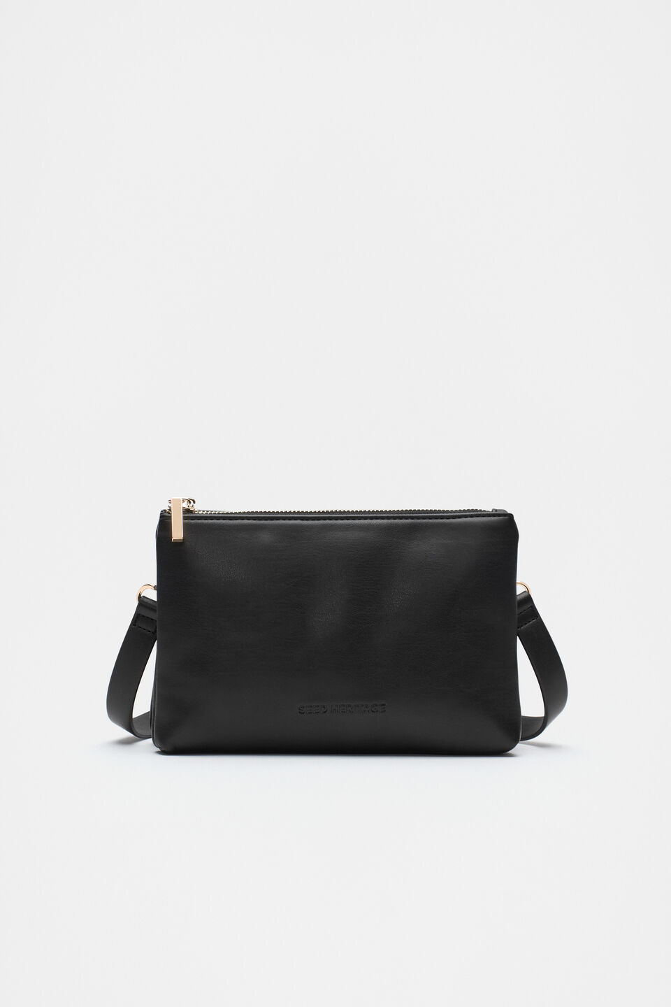 Multi Pocket Crossbody Bag  Black