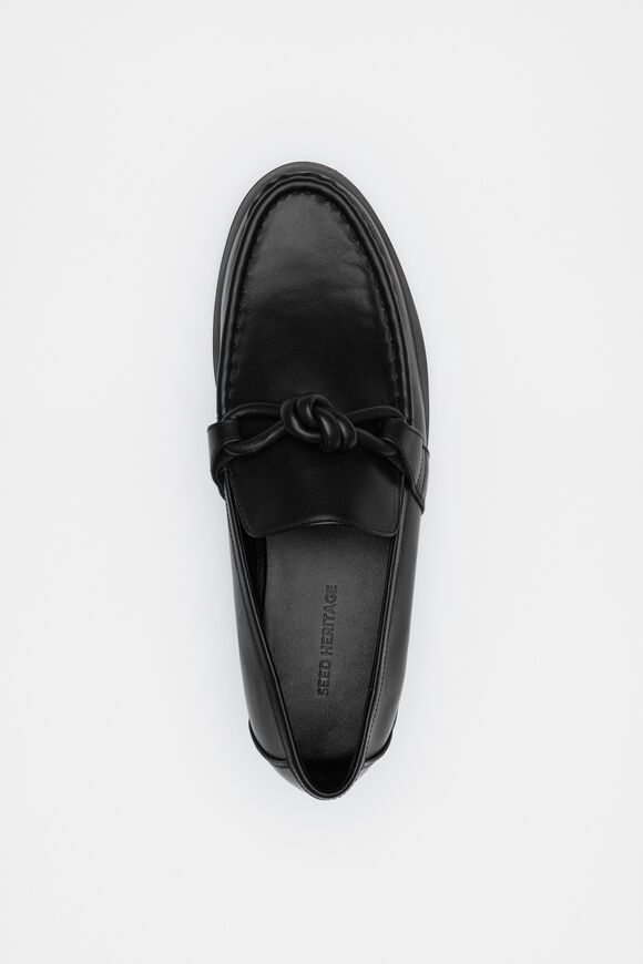 Dakota Knot Detail Loafer  Black  hi-res