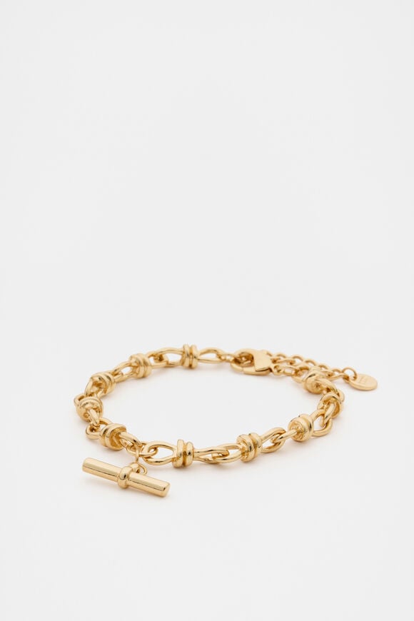 T-Bar Chain Bracelet  Gold  hi-res
