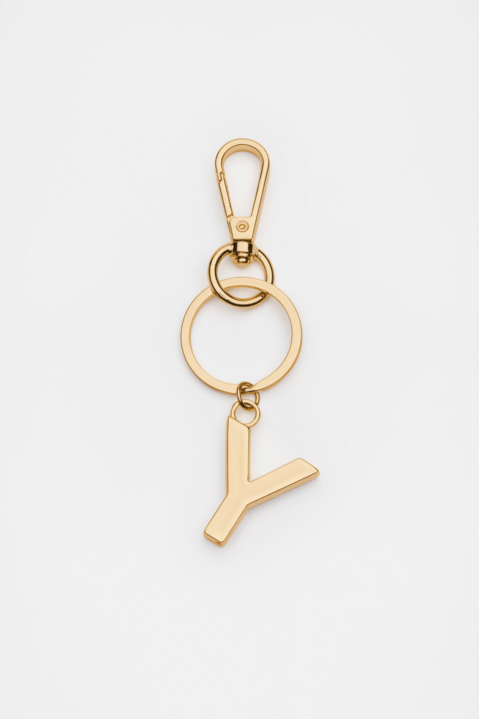 Gold Initials Keyring  Y