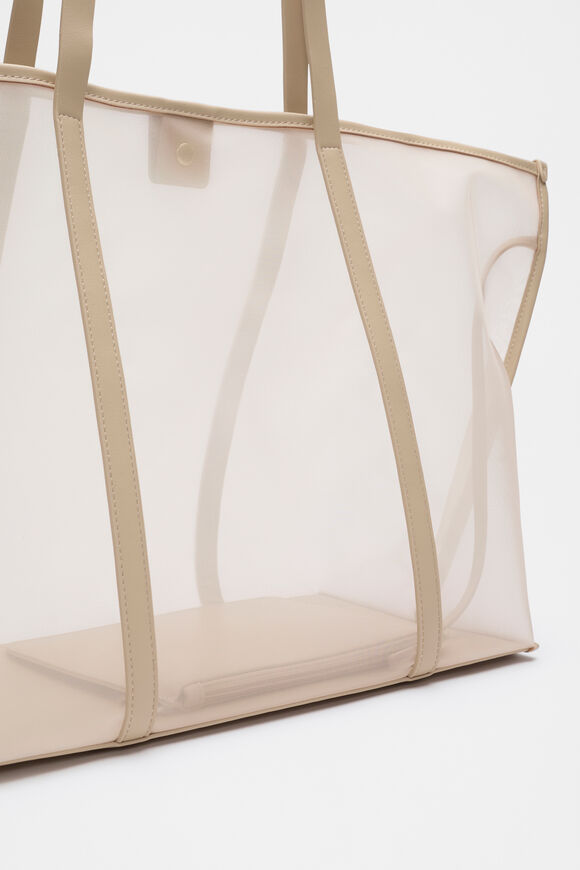 Mesh Tote  Iced Latte  hi-res