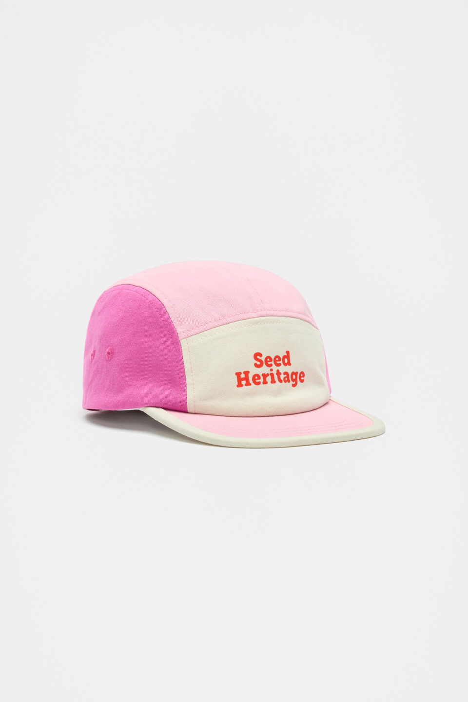 Colourblock Cap  Pink Multi