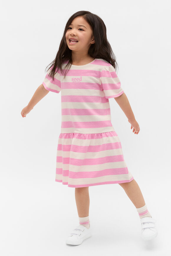 Stripe Logo Dress  Candy Pink  hi-res
