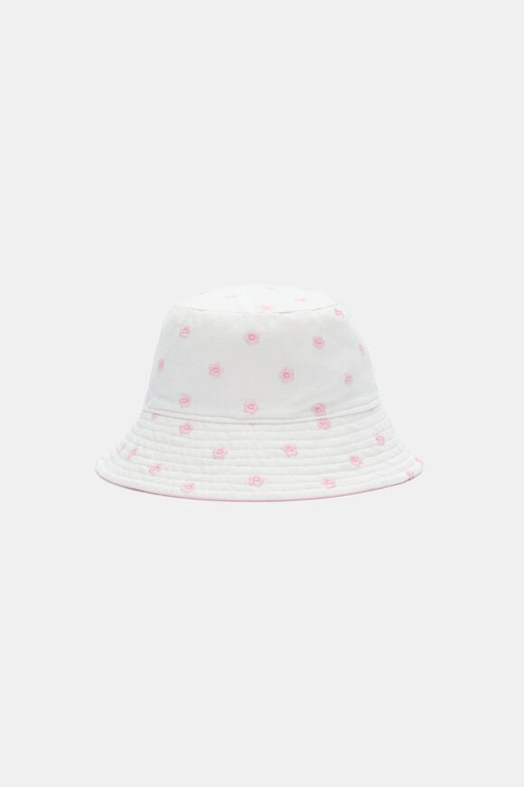 Embroidered Bucket Hat  Pink Lemonade  hi-res