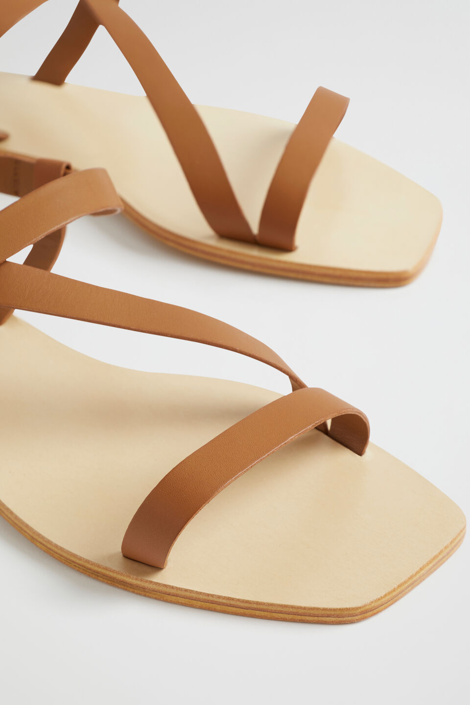Lexi Leather Sandal  Tan