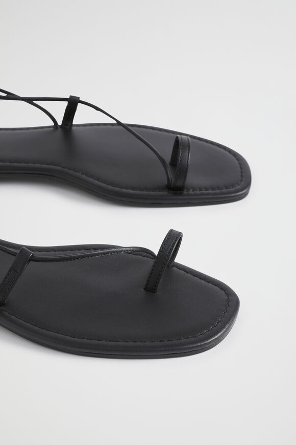 Steffi Tie Up Sandal  Black  hi-res