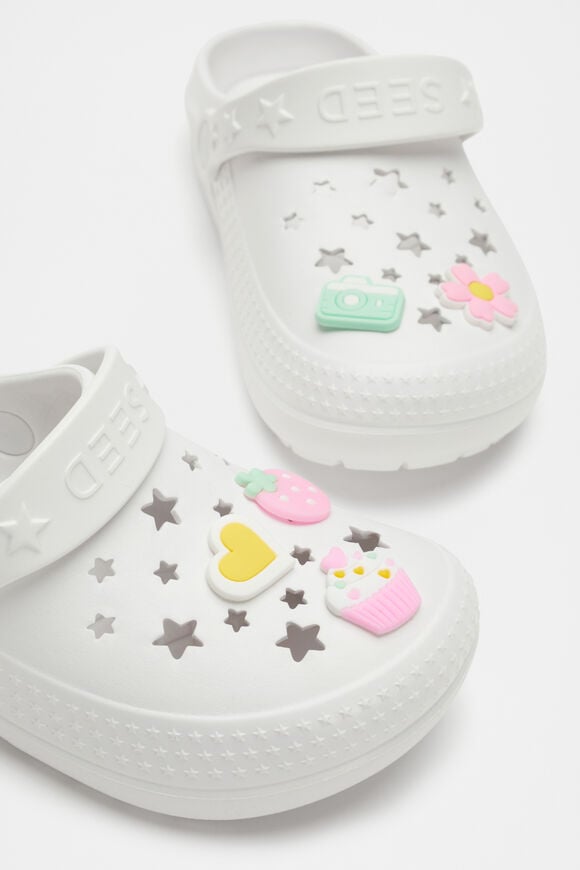 Star Moulded Clog  White  hi-res