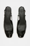 Kendra Slingback Flat  Black Patent  hi-res